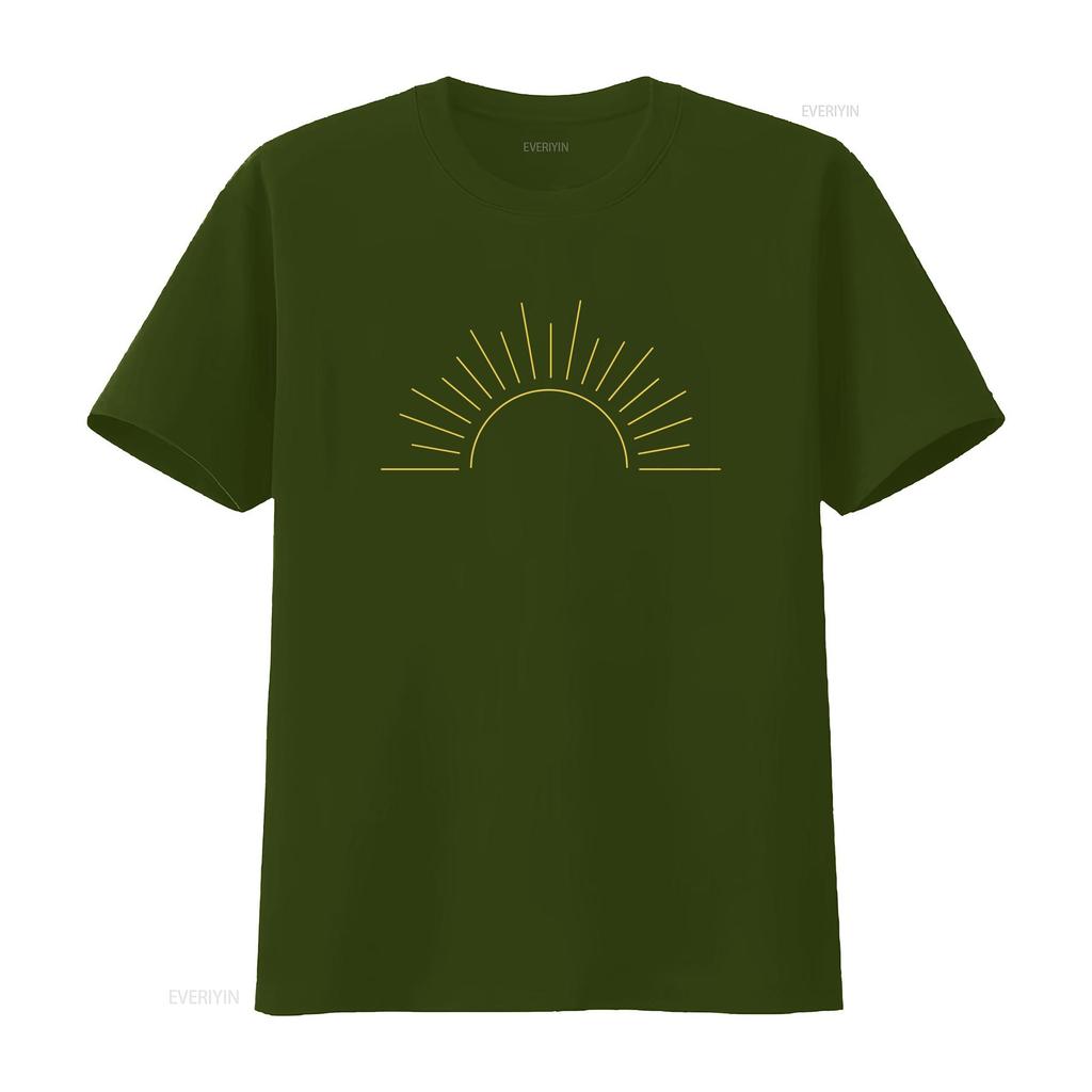 Tričko SunseT Sluneční Světlo Sluneční Paprsky Boho Barvené v Kusu Nadměrné Buď Světlo Vintage Vyprané Měkké Pohodlné Grafické Ležérní