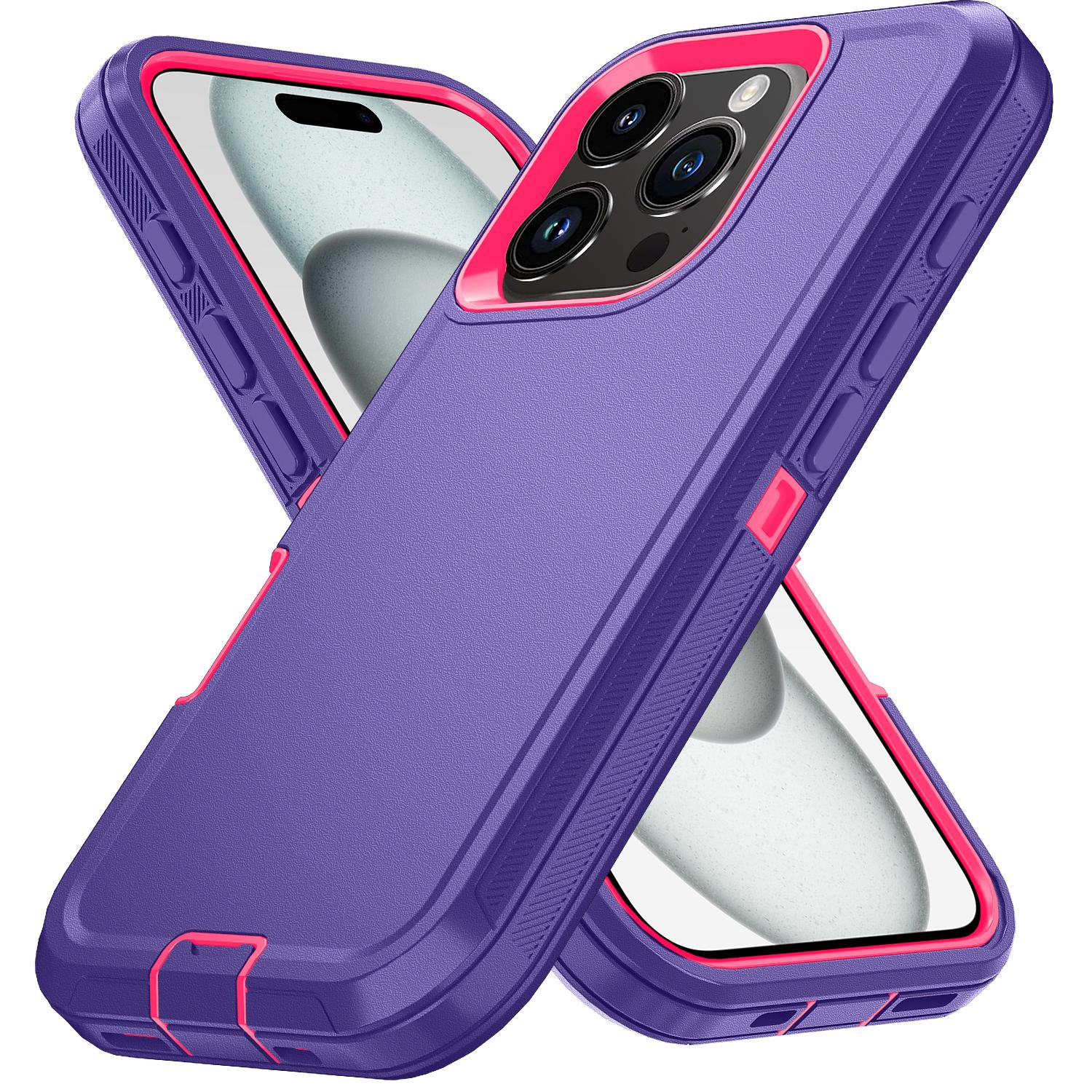 Armor Schokbestendige Defender Telefoonhoesje Voor iphone 11 12 13 14 15 Pro Max X XS XR XSMAX 7 8 Plus SE2 SE4 Harde PC+TPU Achterkant iphone 14plus
