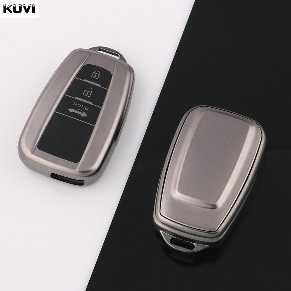 

Gun Grey Tpu Car Remote Key Case Cover Shell Fob For Toyota Corolla Prius Camry Chr C-Hr Rav4 Altis Land Cruiser Prado Keyless
