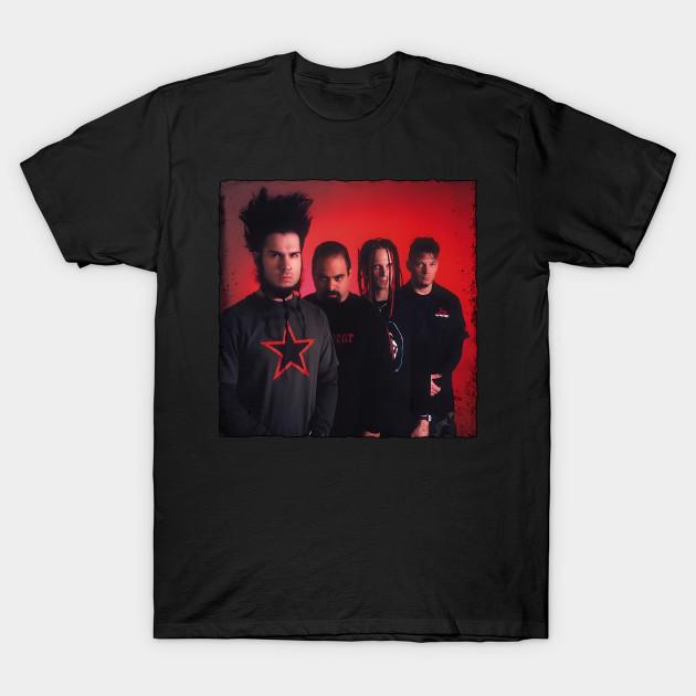 Men Black Print T-shirt Static-X Band Album Cover By Static-X No-Cut Transfer Paper Print Cotton Tshirt M