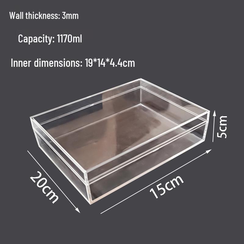 Clear Acrylic Rectangular Gift Box for Tea and Party Souvenirs