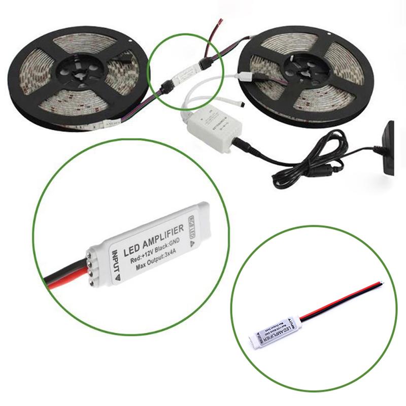 DC12V 3*4A 144W Mini Portable RGB LED Strip Amplifier Repeater For LED Strip RGB