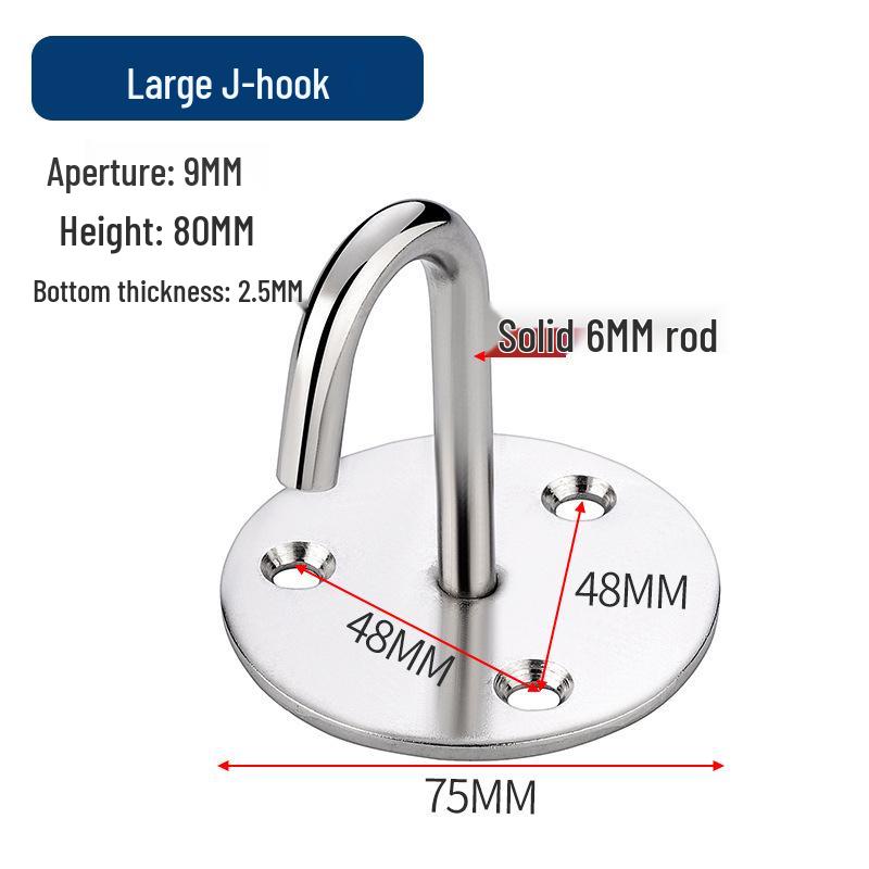 Jinrongda Heavy-Duty Stainless Steel Ceiling Hook for Fans