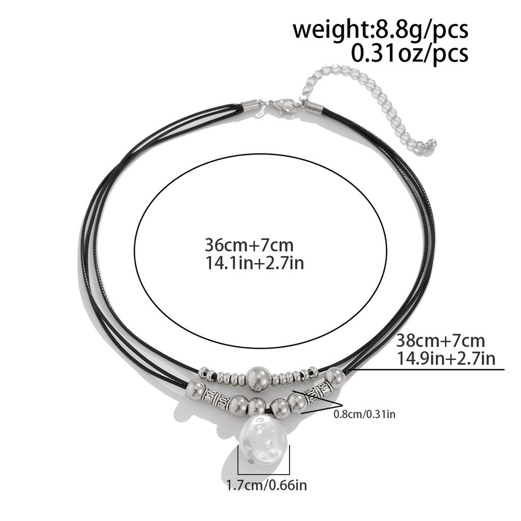 Fashion Niche Simple Bead Necklace, Ladies' Temperament Pendant Necklace, Versatile Daily Commuting Accessory