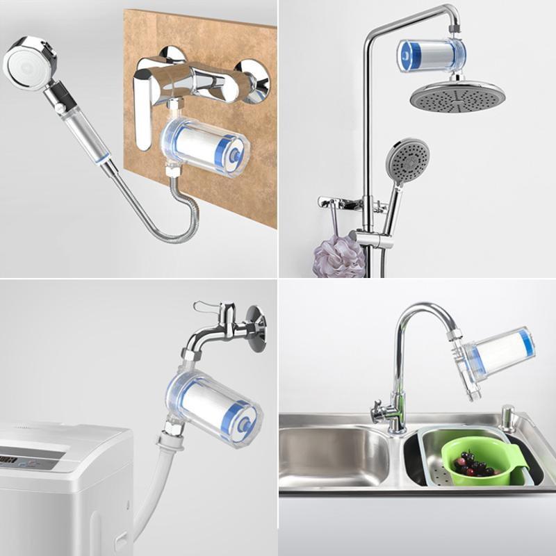 Universal Water Pipe Filter Pp Cotton Shower Bath Sprayer Strainer Faucet Water Heater Purification Kitchen Bathroom Fittings