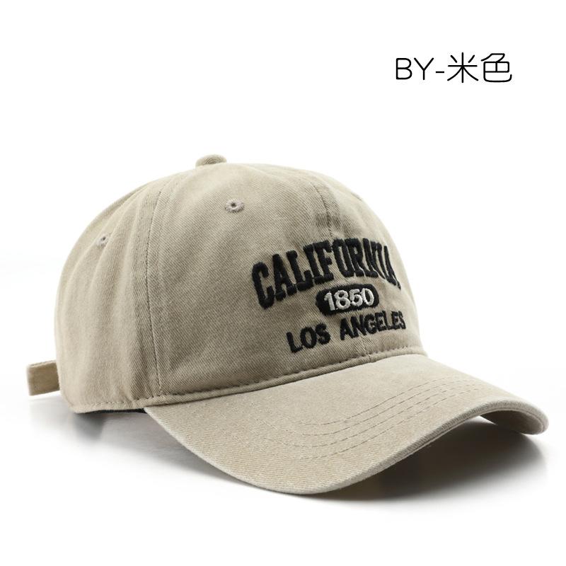 Bavlněná Retro Vintage Baseballová Čepice Pánská Dámská Džínová Vyšívaná Písmena Klobouk Bavlněná Měkká Vrchní Čepice Ležérní Retro Unisex Klobouky