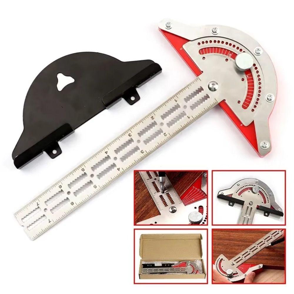 0-70° Adjustable Woodworkers Edge Rule T-Type Digital Protractor Angle Finder  Measurement Tool