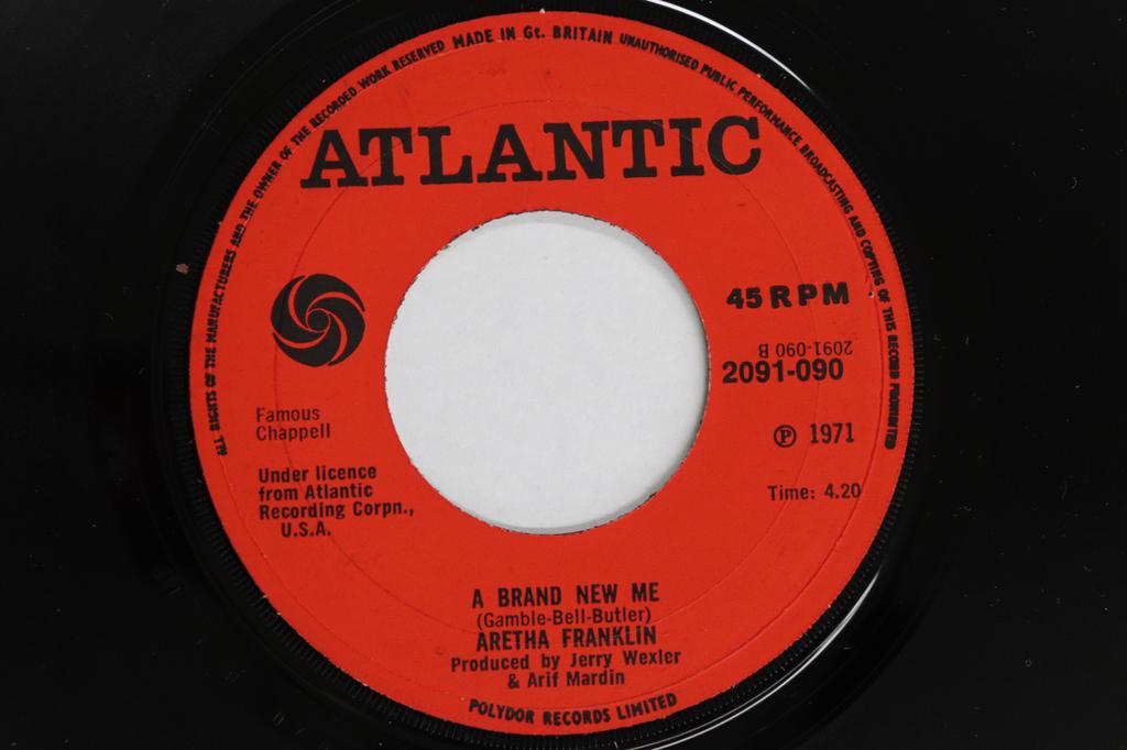 7inch Record ARETHA FRANKLIN - Bridge Over Troubled Water 2091090 Atlantic 1971 UK Soul/Funk Used