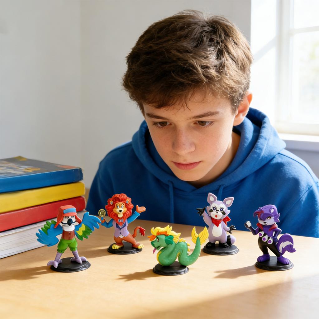 Non-movable Doll Collection Version Scale Doll Desktop Ornaments