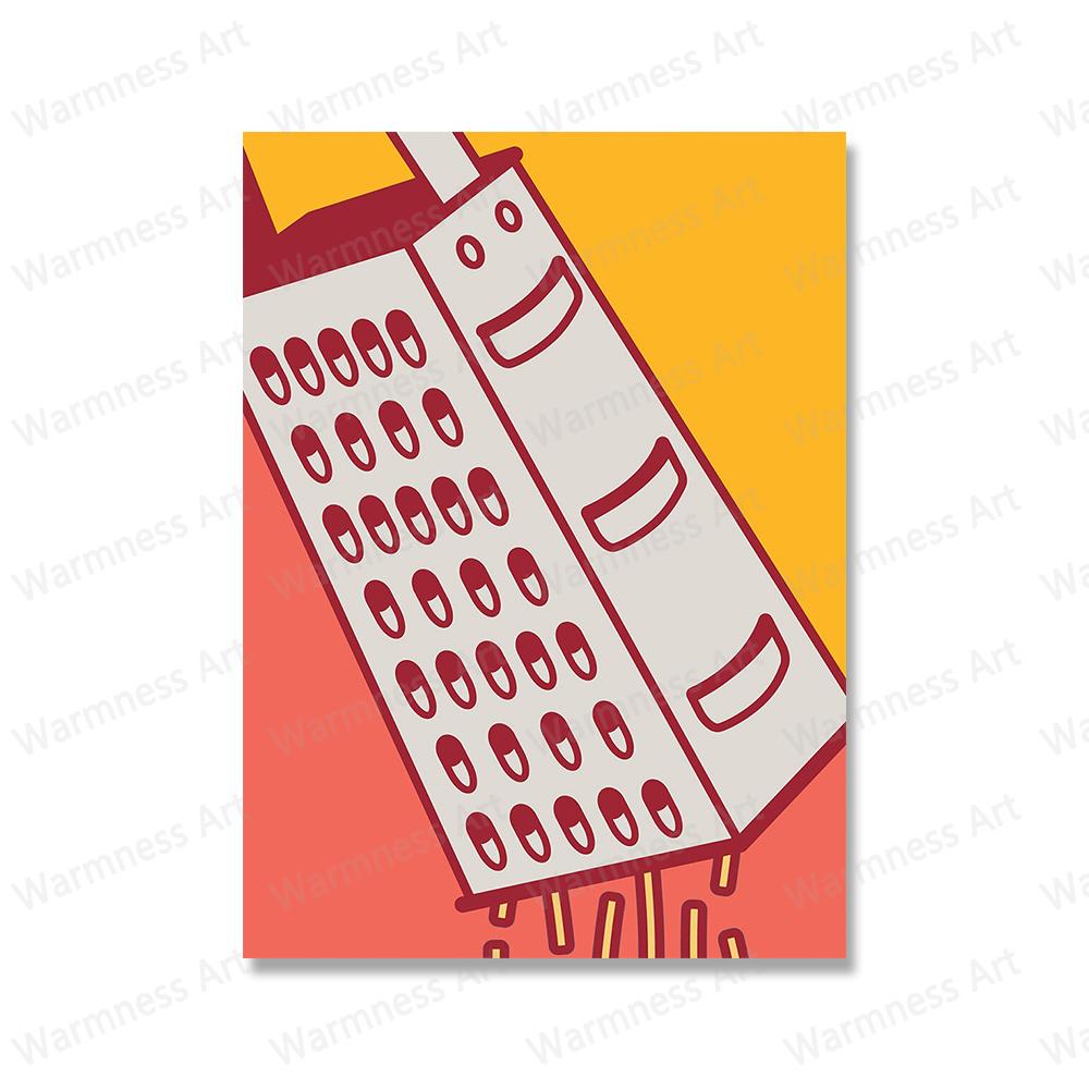 

Тостер для тостеров, терка, лопаточка, кувшин из пирекса, художественные принты, кухонные поп-постеры, холст, живопись, современный для гостиной, домашний декор 21x30cm No Framed