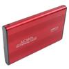 Hard Drive Enclosure 2.5in 4TB LED Indication Aluminum Housing Hot Swappable 5Gbps USB 3.0 Port External HDD Case Red