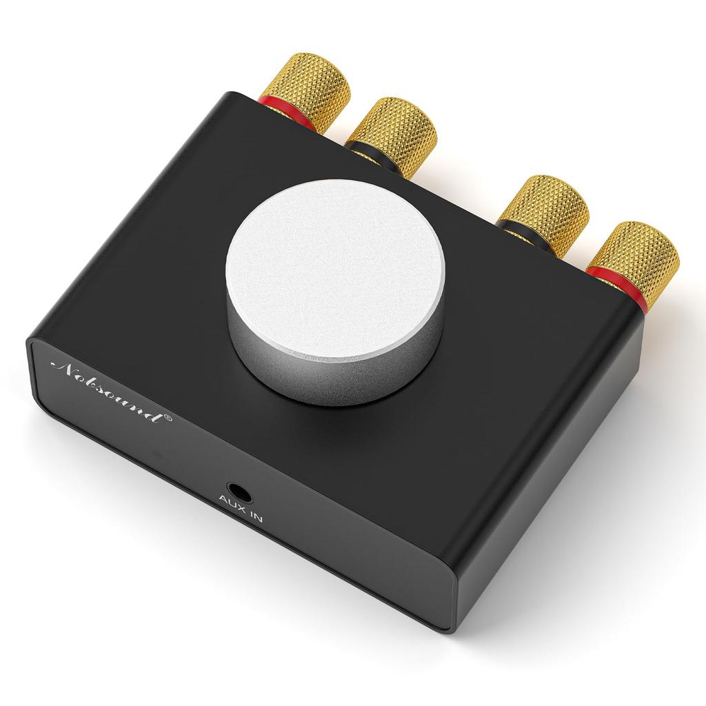 Nobsound TONE HiFi Digital Equipped with 50W X Bluetooth with Encoder Compact for Home Power Adapter Amplifier TPA3116, 2, 5.0, Knob, Design,
