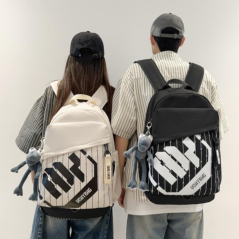 Men Letter Backpack Women Lightweight Large Capacity Backpack
