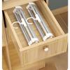 1PC Stainless Steel Foldable Pants Hangers - Space Saving, Closet Organizers for Jeans, Leggings, Trousers, Slacks, Durable Metal Construction