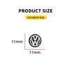 Pro VW Volkswagen Jetta MK5 Golf 11mm Kovová nálepka na dálkový ovladač auta Hliníková ozdoba Dekorativní samolepka Pro Volkswagen CC Lavida Cad