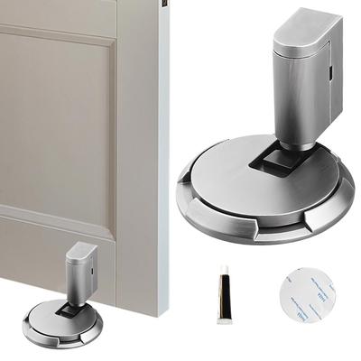 Mechanical No Drilling Door Stopper Windproof Magnetic Door Stopper Keep Door Open Punch-Free Mechanical Silent Floor Door Stop