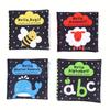 Baby Books Toy Newborn Letter Animal Cloth Book Baby Bath Book Crinkle Washable Non-Toxic Early Education Palm Book for Toddlers