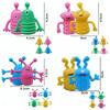 10Pcs Cute Monster Finger Topper Toys Soft Rubber Stretchy Fidget For Kids Birthday Party Favors Guests Gifts Goodies Toys
