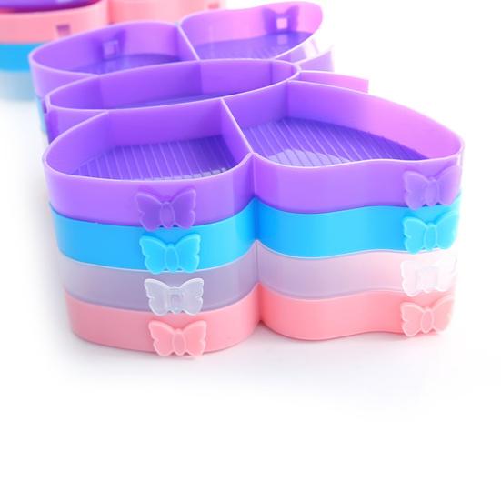 1 Set Diamond Painting Tray Multi-compartment Design Large Capacity Butterfly Shape Tray DIY Art Craft Supplies