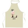 Tablier De Cuisine - Lydie Lettre - Coton Résistant - Impression France DTG - Liens Ajustables