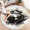 Club de Futbol América Round Area Rug,Carpet Rug for Living Room Bedroom Sofa Playroom Decor,Non-slip Floor Mat