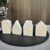 Silicone Atmosphere Decoration Lighting Mold 4 Grid House Shaped Candlestick Mould Gypsum Mould for Atmosphere Light
