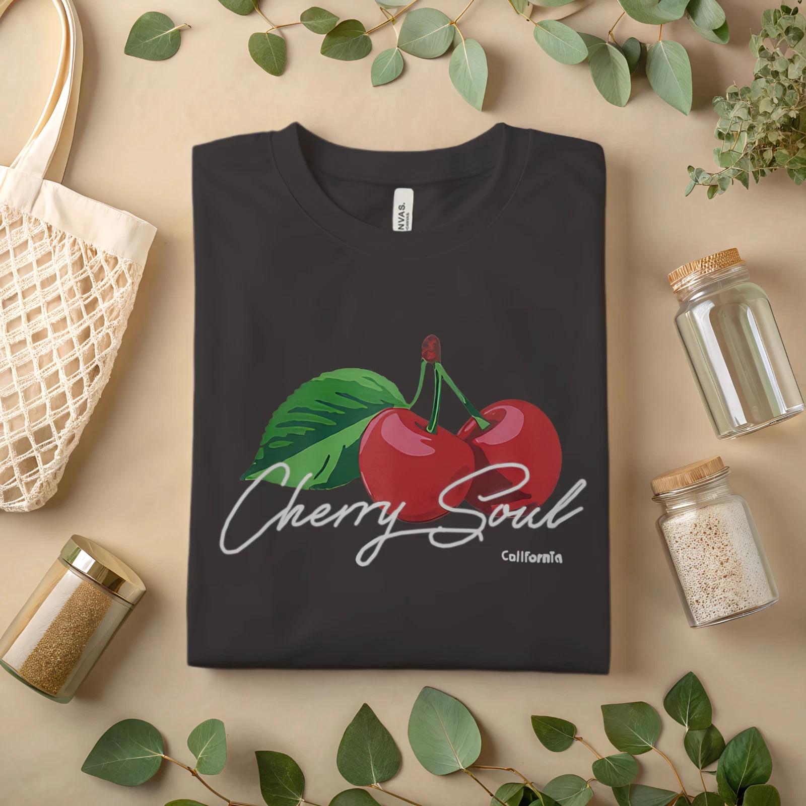 

Футболка Cherry Soul – Винтажная футболка с графикой вишни A117 4XL