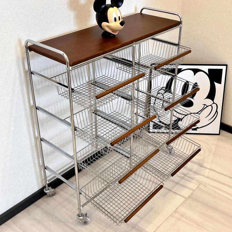 Multi-Layer Trolley Bookshelf with Wheels: Floor-Standing Chinese Style Snack and Sundry Storage Cabinet for Living Room