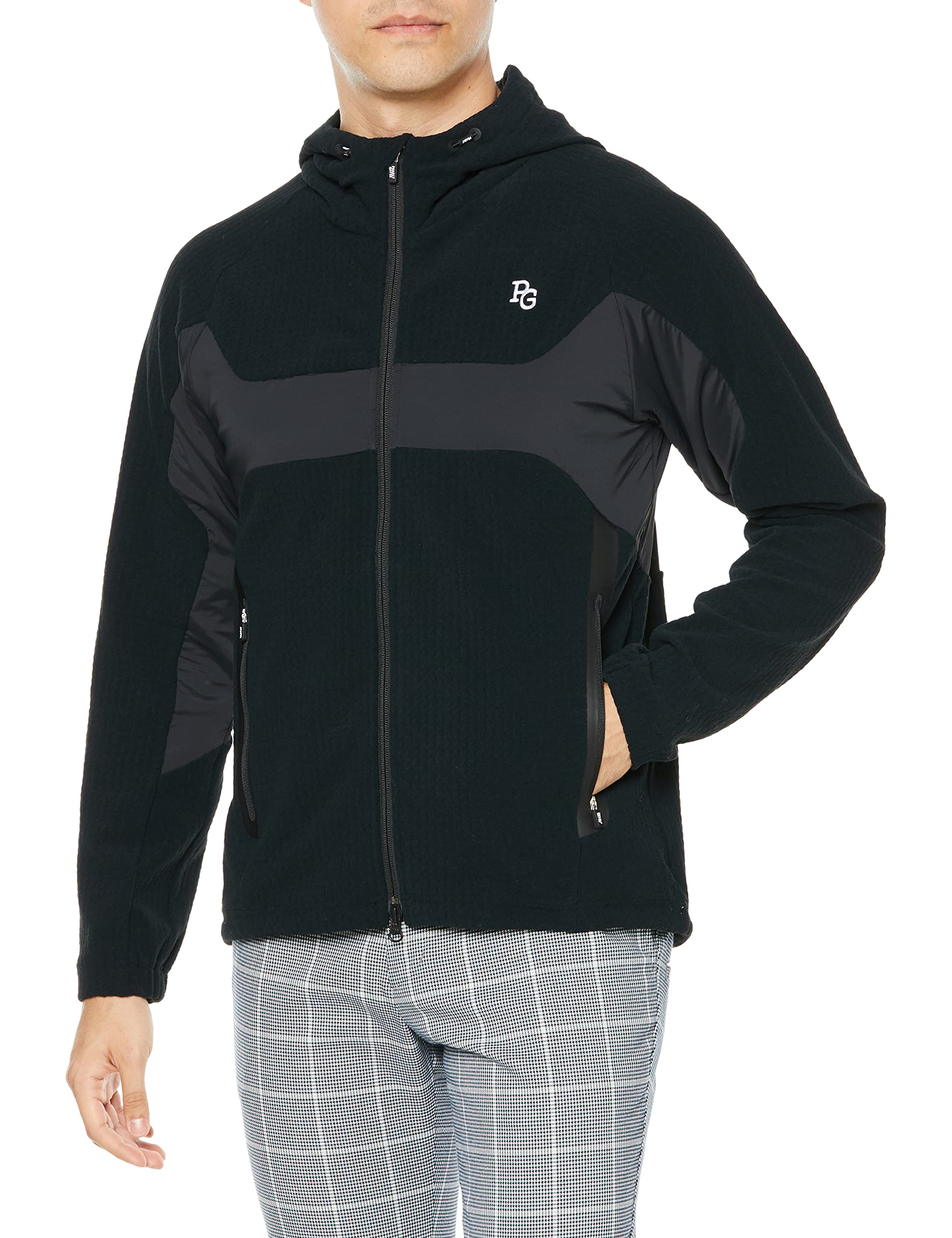 

hooded jacket suitable for Golf x Black 4 [Pearly Gates] Men s water-repellent (windproof, setup) / / 053-2220005 010_Black [M]