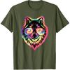 Cool Wolf Funny Wolf Lover Wildlife Men Boys Kids T-Shirt