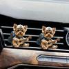 Car Air Freshner 2D Acrylic Cute Dog Shape Solid Fragrance 4 Pieces Automotive Air Fresheners For Workplace Kitchen Home Truck