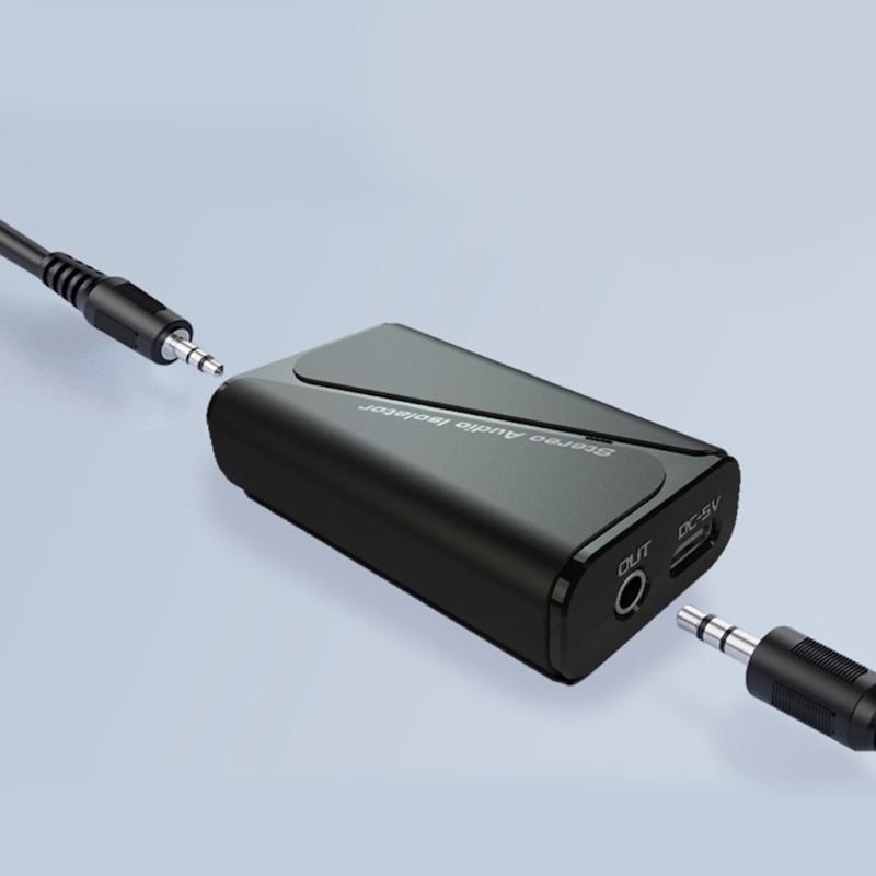 Tragbarer Erdungsrauschisolator Einfaches Einstecken und Abspielen Rauschisolator für klaren Klang in Auto-Heimkinosystemen