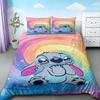 Cartoon Stitch & Lilo Stitch Duvet Cover Quilt Cover Soft and Breathable Bedding Set for Bedroom Decor Dormitory Gifts