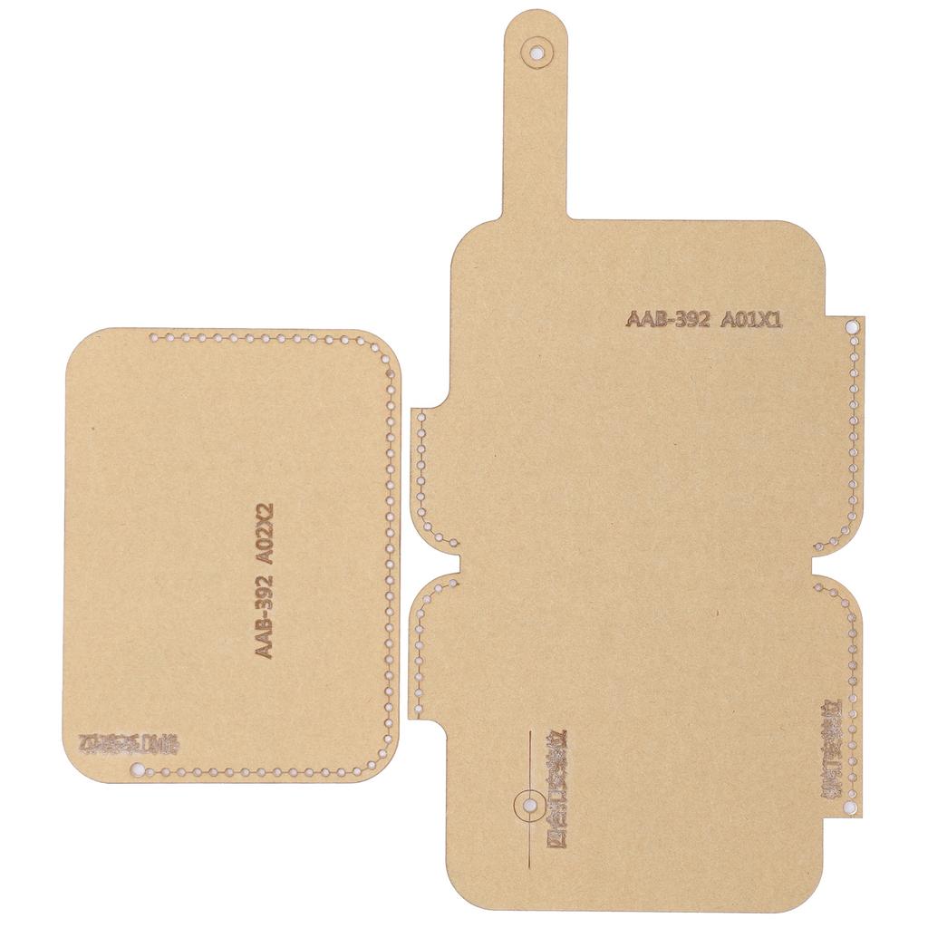 2Pcs Clear Acrylic Template Card Package Transparent HandMade Craft DIY Leather Tool AAB 392