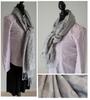 Made in India Check Pattern Large Silk Pashmina Stole for [NEW COLORS] Women, Autumn/Winter