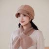 Woolen Hats for Middle aged and Elderly People In Autumn and Winter Rabbit Fur Hats Fashionable Mom Hats Ladies' Velvet Thickened Knitted Hats