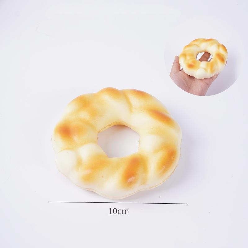 Simulation Soft Twist Croissant Slow Rebound Toy 1Pcs Fake Bread Squeeze Prop for Stress Relief Party Favor Home Decor Gift