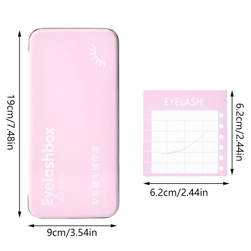 Reusable Empty Magnetic Fake Eyelash Storage Box False Eyelash Holder Case Container Travel Pallet Lash Holder