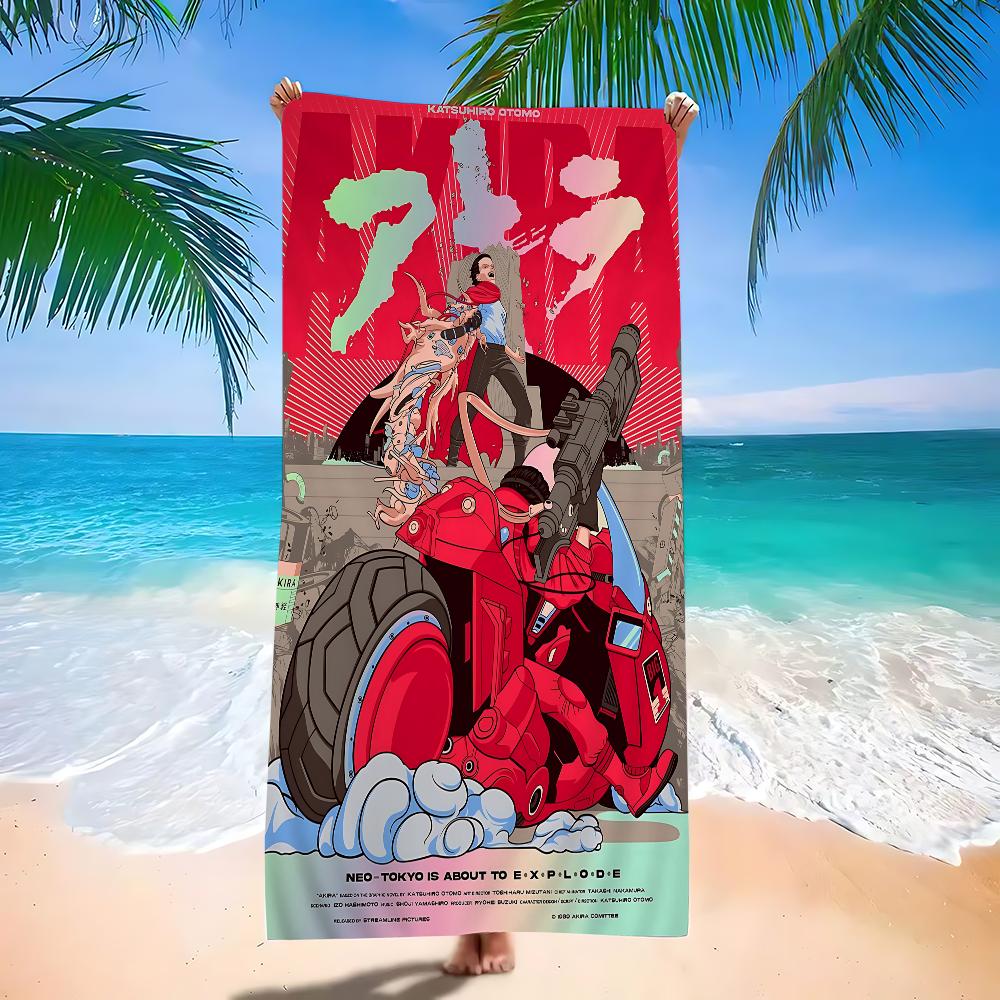 1pc Akira 1988 Film Microfiber Beach Towel Absorbent Quick dry Soft Yoga Swimming Resort Mountain Climbing Towel