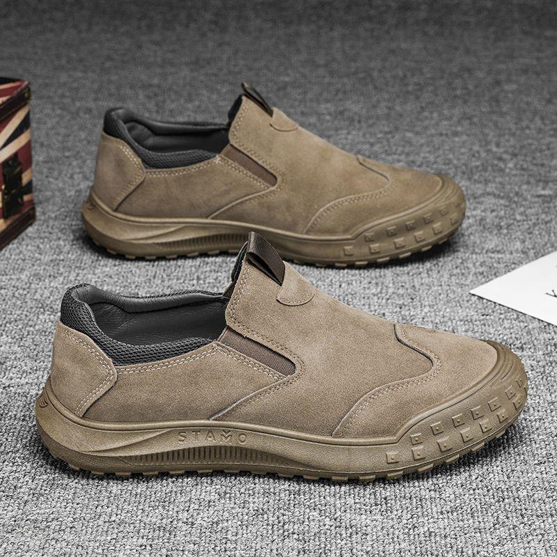 One-pedal men's shoes autumn breathable deodorant construction site work labor insurance shoes work shoes men's sports dad shoes men's