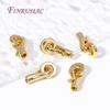 18K Gold Plated Connector Clasps For Pearl Bracelet Necklace Making,Beads End Caps Fastener Clasps DIY Handmade Jewelry Findings