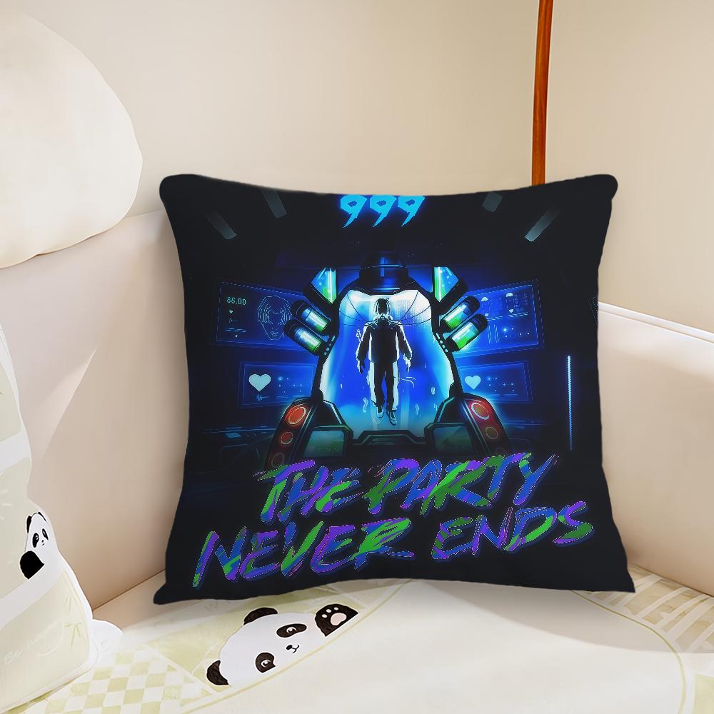 JJuice The Party Never Ends WWRLD cushion cover Plush Fabric Soft Double Sided Print Sofa Cushion Cover Throw Pillow Covers