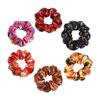 Digital Print Halloween Scrunchie Satin Fabric High Elasticity Hair Tie Hair Accessory Non-Damaging to Hair