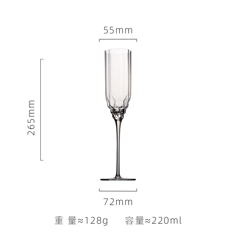 European Crystal Goblet Glass With Gold Rim Home-use Red Wine Glass Champagne Glass Whiskey And Liquor Glass 1PCS