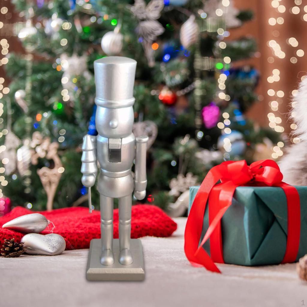 Christmas Nutcracker Figurine Decorative Statue Decoration Desktop Ornament Puppet for