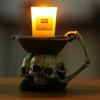Vintage Candle Holders Creative Gothic Skull Candle Base Entrance Desktop Storage Tray Halloween Decoration Home Accessories
