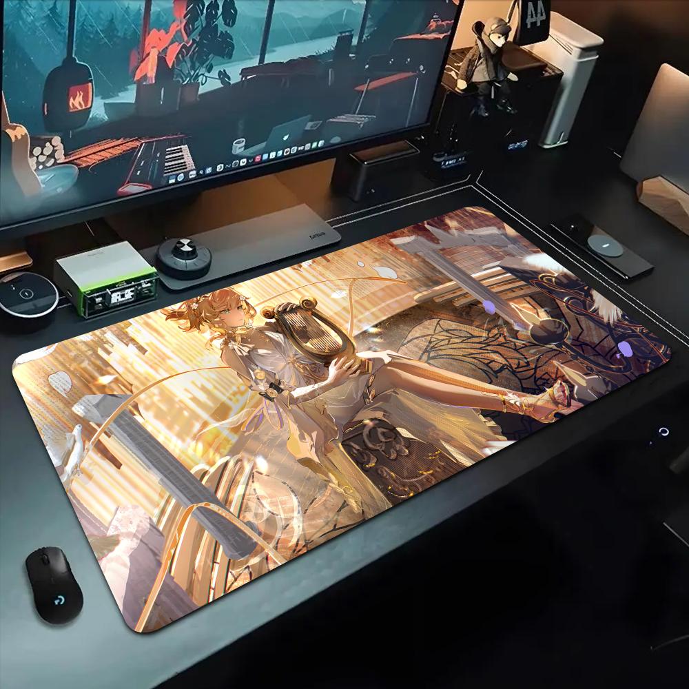Aglaea Hsr Mouse Pad 500X1000 Mm Large Gaming Mousepad Gamer XL Rubber Otaku Keyboard Pad Laptop Desk Mat