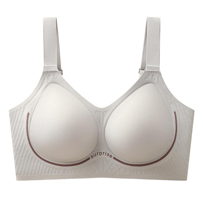 Women's Push Up Bra  Breathable and Comfortable Bra with Wide Shoulder Straps Anti Slip and Seamless Gathering Bra