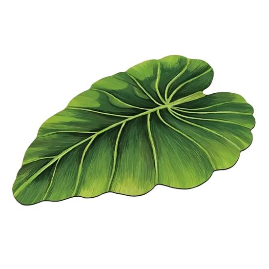 Realistic 3D Leaf Rug Irregular Leaf Shaped Floor Mat Anti Doormat for Bathroom Slip Green Leaf