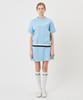 A Ben Stitch Flare Skirt Sky Blue